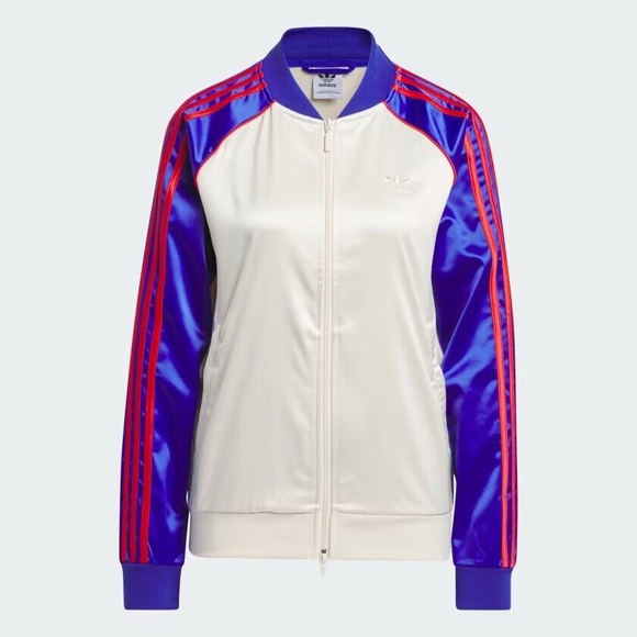 Adidas Women’s Satin SST Track Jacket Sweater - Size Medium 💪 - Picture 2 of 11